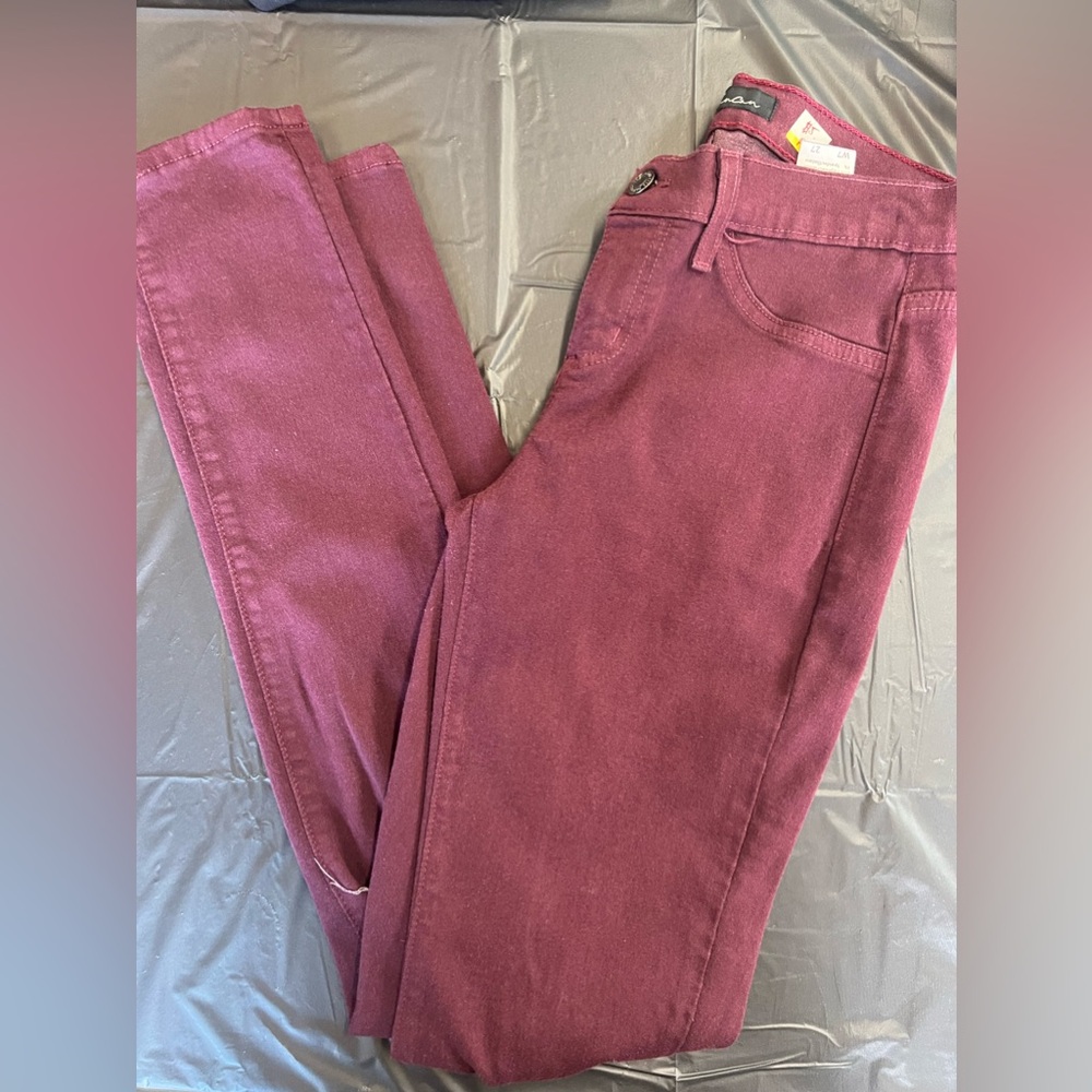 Burgundy Kancan Skinny Jeans